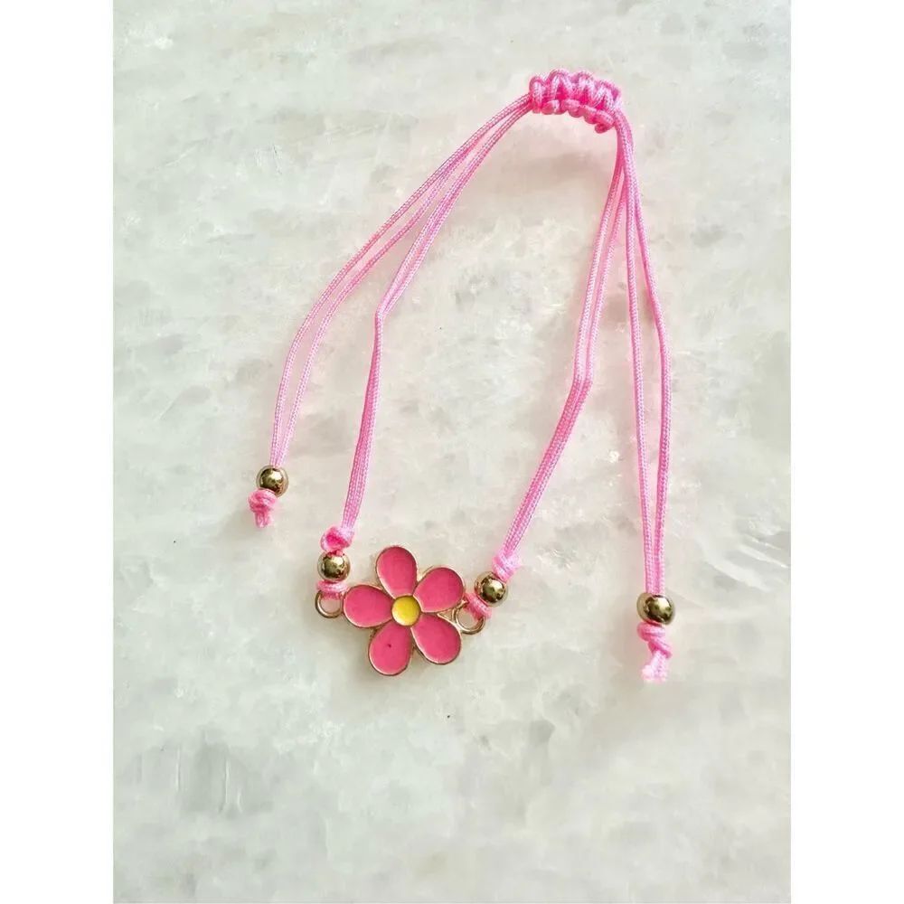 Pink flower beaded Daisy friendship